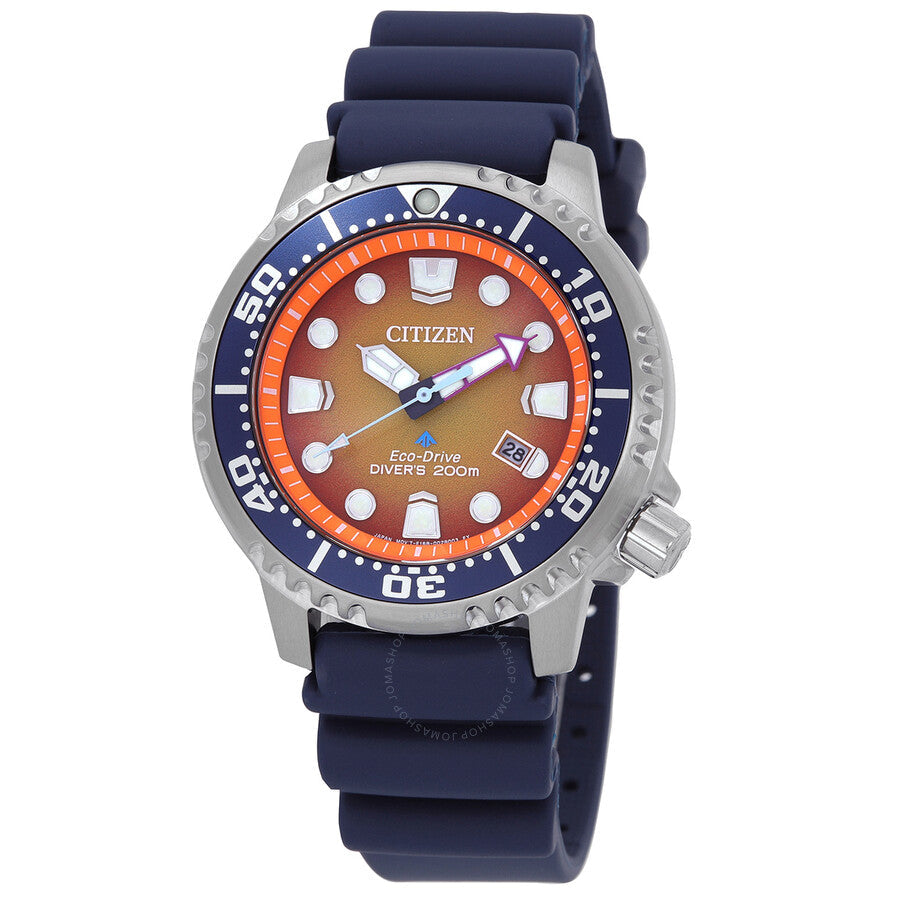 Citizen Promaster Dive Eco-Drive Orange Dial Men's Watch BN0169-03X - Dawson Watches