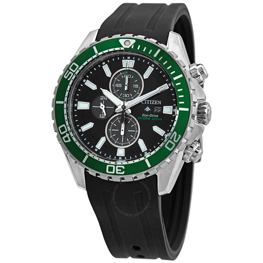 Citizen Promaster Diver Chronograph Black Dial Men's Watch CA0715-03E - Dawson Watches