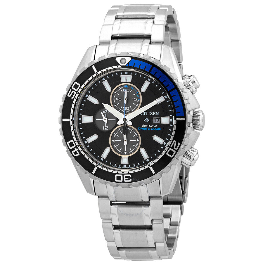 Citizen Promaster Diver Chronograph Quartz Black Dial Men's Watch CA0719-53E - Dawson Watches