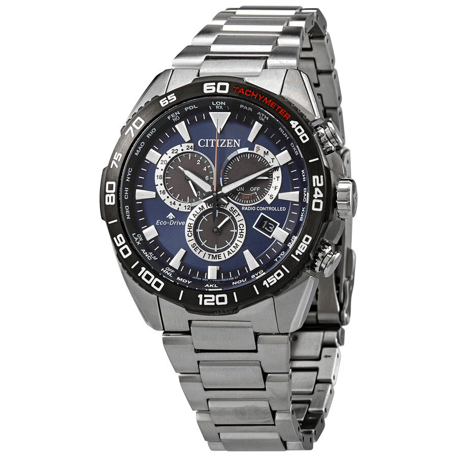 Citizen Promaster Eco-Drive Chronograph Blue Dial Men's Watch CB5034-82L - Dawson Watches