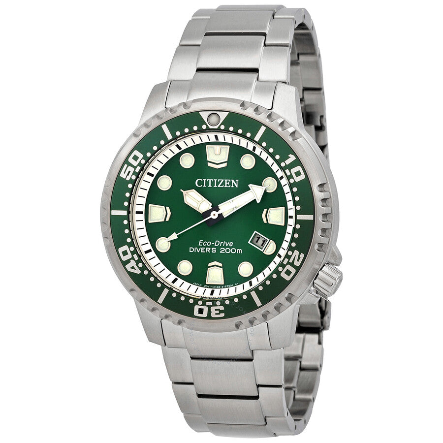 Citizen Promaster Eco-Drive Green Dial Men's Watch BN0158-85X - Dawson Watches