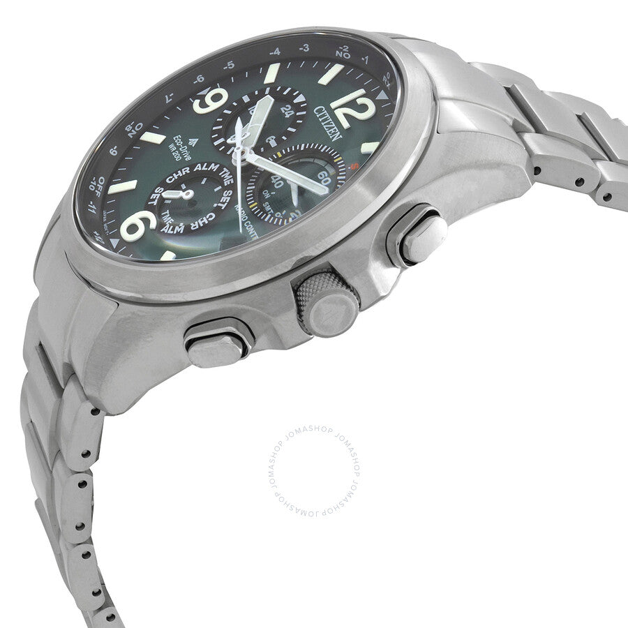 Citizen Promaster Land Chronograph Green Dial Men's Watch CB5921-59X - Dawson Watches #2