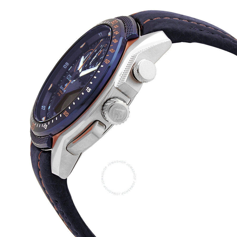 Citizen Promaster Land Perpetual Chronograph Analog-Digital Blue Dial Men's Watch JW0149-10L - Dawson Watches #2