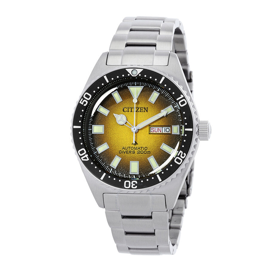 Citizen Promaster Marine Automatic Yellow Dial Men's Watch NY0120-52X - Dawson Watches