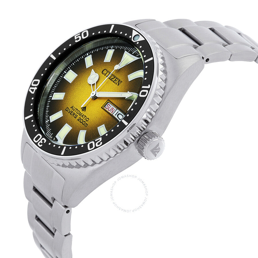 Citizen Promaster Marine Automatic Yellow Dial Men's Watch NY0120-52X - Dawson Watches #2