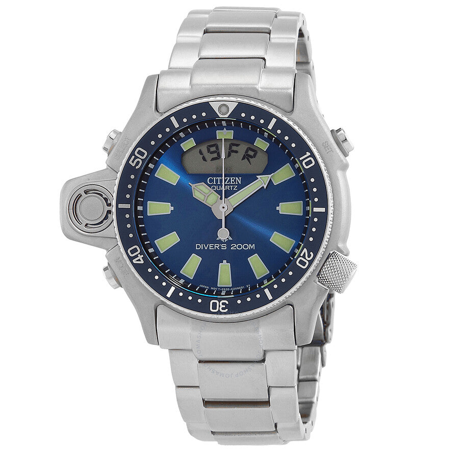 Citizen Promaster Marine Quartz Analog-Digital Blue Dial Men's Watch JP2000-67L - Dawson Watches