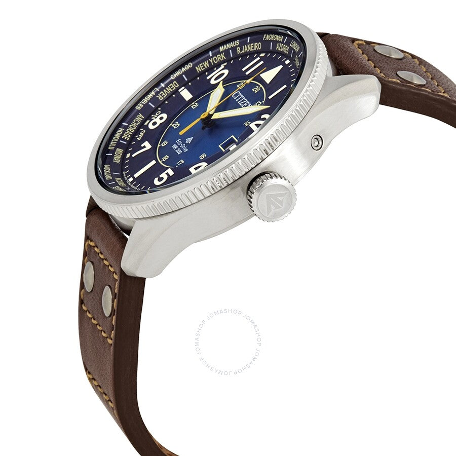 Citizen Promaster Nighthawk Eco-Drive World Time Blue Dial Men's Watch BX1010-11L - Dawson Watches #2