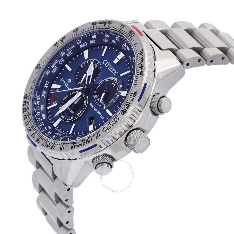 Citizen Promaster Perpetual Alarm World Time Chronograph Blue Dial Men's Watch CB5000-50L - Dawson Watches #2