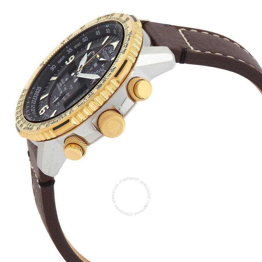 Citizen Promaster Perpetual Alarm World Time Chronograph GMT Black Dial Men's Watch JY8084-17H - Dawson Watches #2
