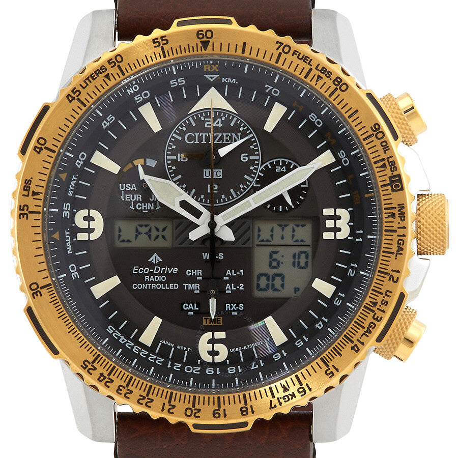 Citizen Promaster Perpetual Alarm World Time Chronograph GMT Black Dial Men's Watch JY8084-17H - Dawson Watches #4