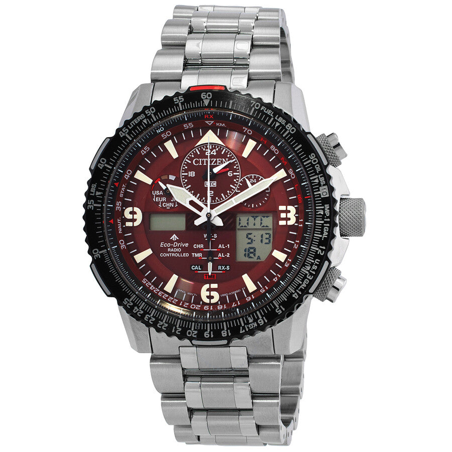 Citizen Promaster Perpetual Analog-Digital Red Dial Men's Watch JY8086-89X - Dawson Watches