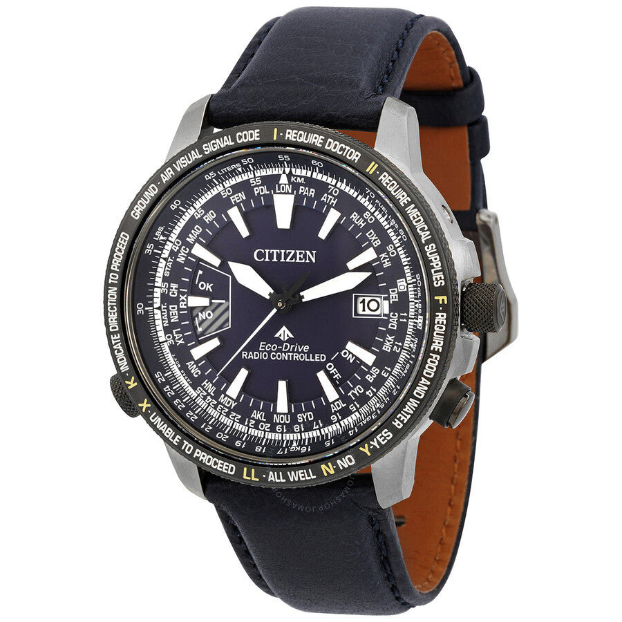 Citizen Promaster Perpetual World Time Blue Dial Men's Watch CB0204-14L - Dawson Watches