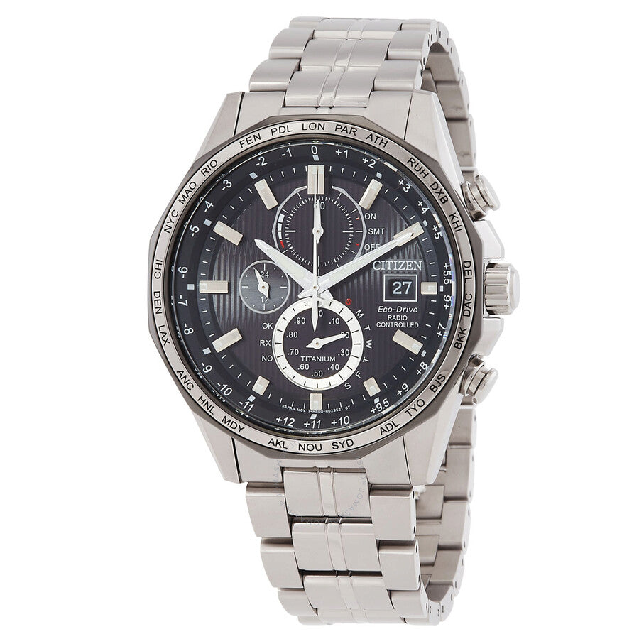 Citizen Promaster Perpetual World Time Chronograph Quartz Black Dial Men's Watch AT8218-81E - Dawson Watches