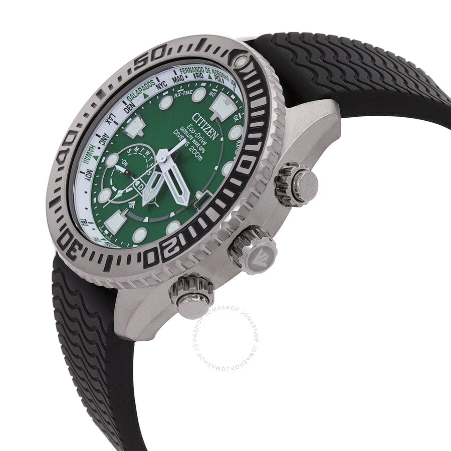 Citizen Promaster Satellite Wave GPS Diver Eco-Drive Green Dial Men's Watch CC5001-00W - Dawson Watches #2