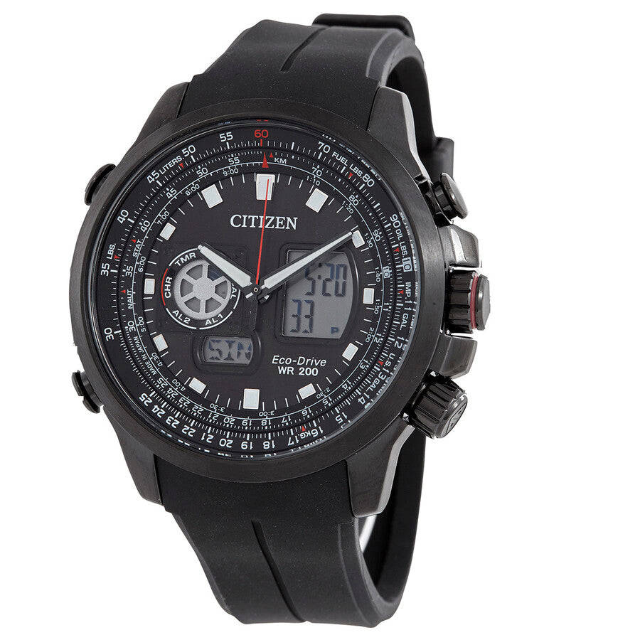 Citizen Promaster Sky World Time Chronograph Analog-Digital Men's Watch JZ1066-02E - Dawson Watches