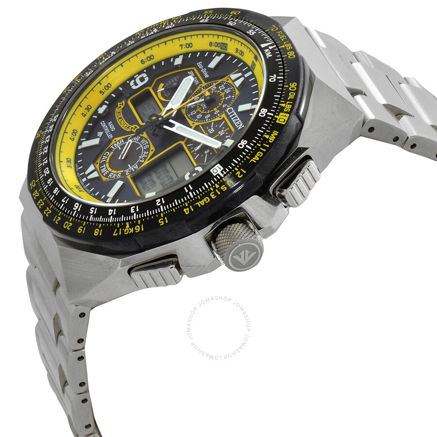 Citizen Promaster Skyhawk A-T Chronograph GMT Eco-Drive Blue Dial Men's Watch JY8125-54L - Dawson Watches #2