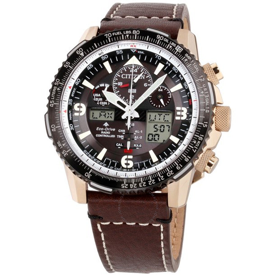 Citizen Promaster Skyhawk A-T Perpetual Alarm Chronograph Black Dial Men's Watch JY8076-07E - Dawson Watches