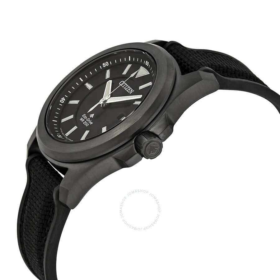 Citizen Promaster Tough Black Dial Eco-Drive Black Fabric Men's Watch BN0217-02E - Dawson Watches #2