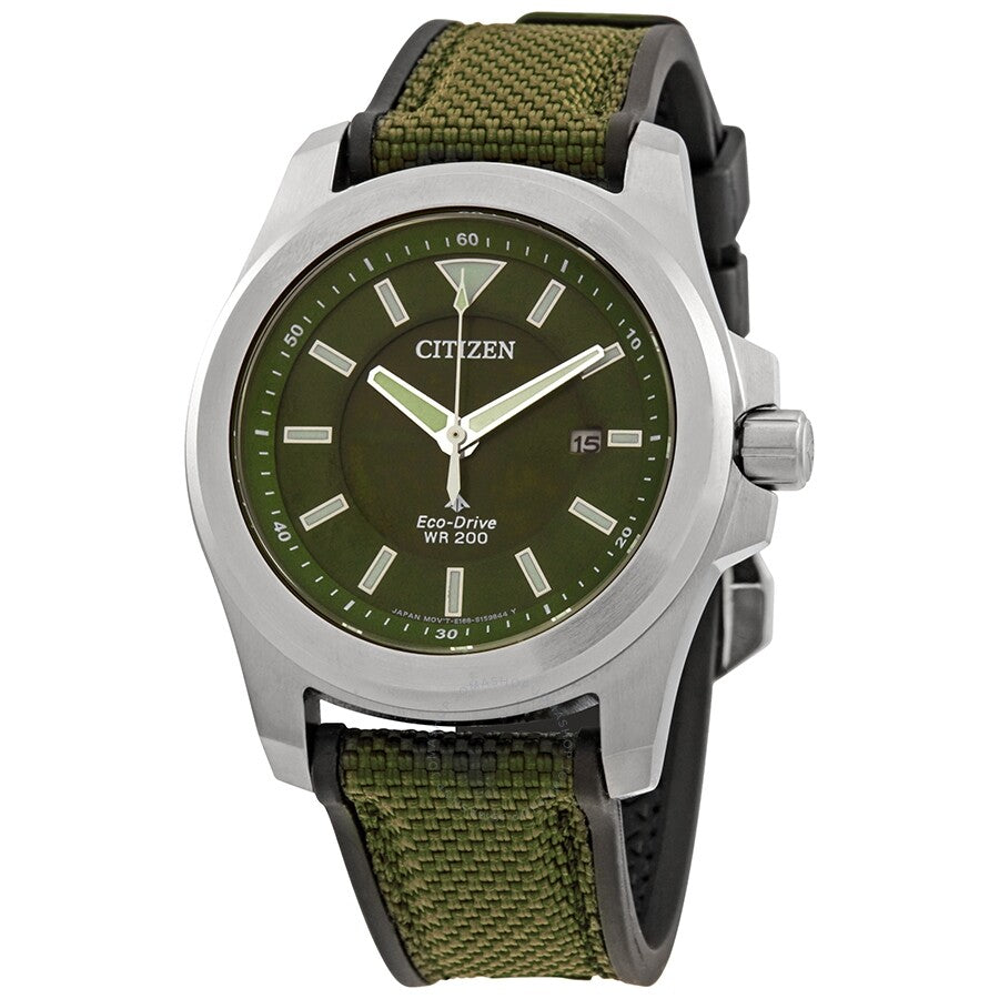 Citizen Promaster Tough Green Dial Eco-Drive Green Fabric Men's Watch BN0211-09X - Dawson Watches