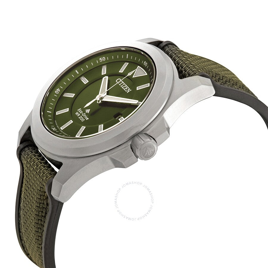 Citizen Promaster Tough Green Dial Eco-Drive Green Fabric Men's Watch BN0211-09X - Dawson Watches #2