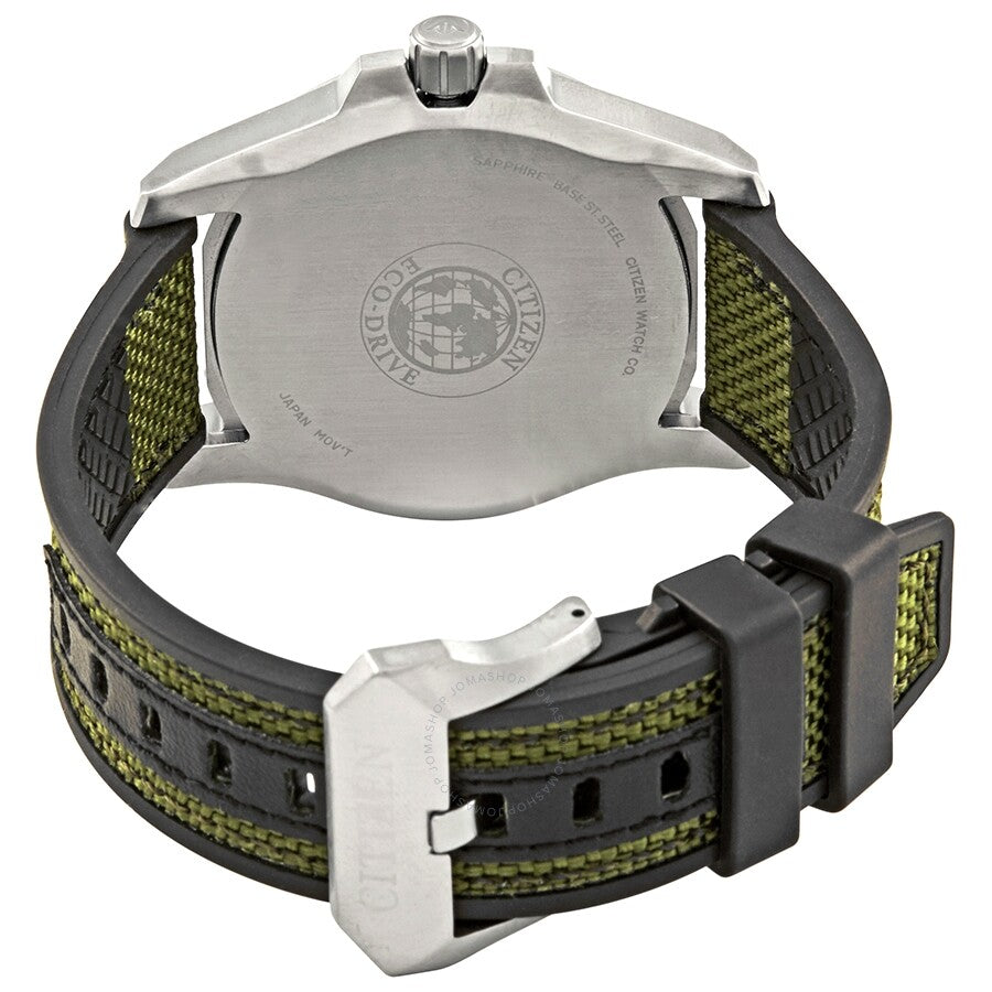Citizen Promaster Tough Green Dial Eco-Drive Green Fabric Men's Watch BN0211-09X - Dawson Watches #3