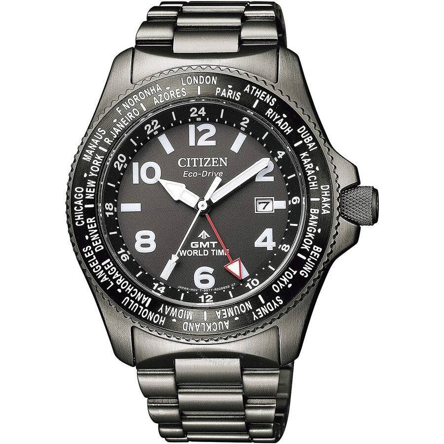 Citizen Promaster World Time Black Dial Men's Watch BJ7107-83E - Dawson Watches
