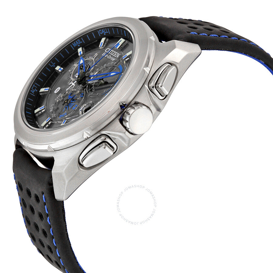 Citizen Proximity Eco-Drive Black Dial Black Leather Men's Watch AT7030-05E - Dawson Watches #2
