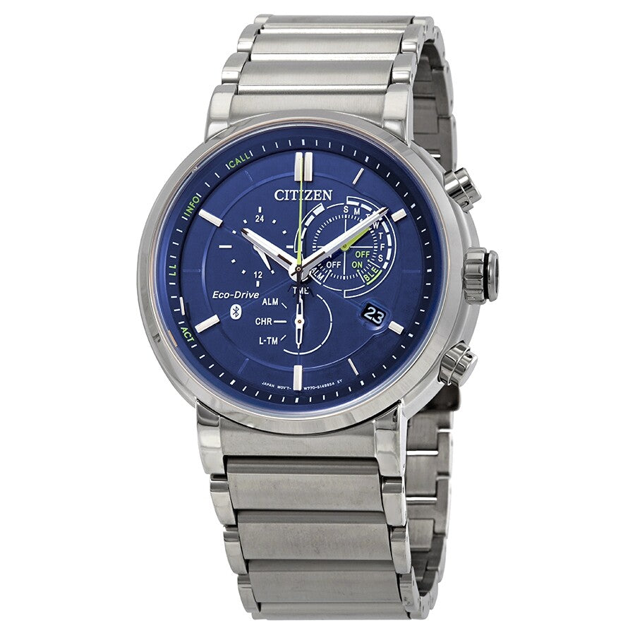 Citizen Proximity Eco-Drive Perpetual Calender Chronograph Blue Dial Men's Watch BZ1000-54L - Dawson Watches
