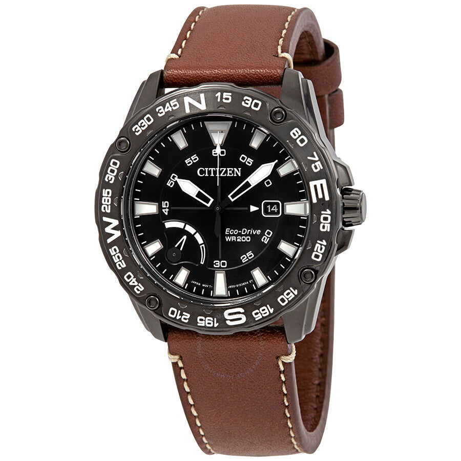 Citizen PRT Eco-Drive Black Dial Men's Watch AW7045-09E - Dawson Watches