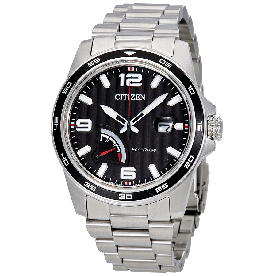 Citizen PRT Black Dial Men's Stainless Steel Watch AW7030-57E - Dawson Watches