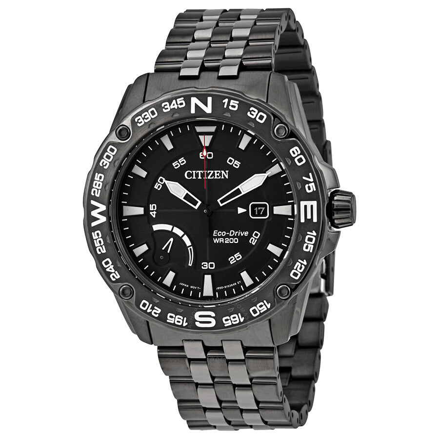 Citizen PRT Dark Grey Dial Men's Compass Watch AW7047-54H - Dawson Watches