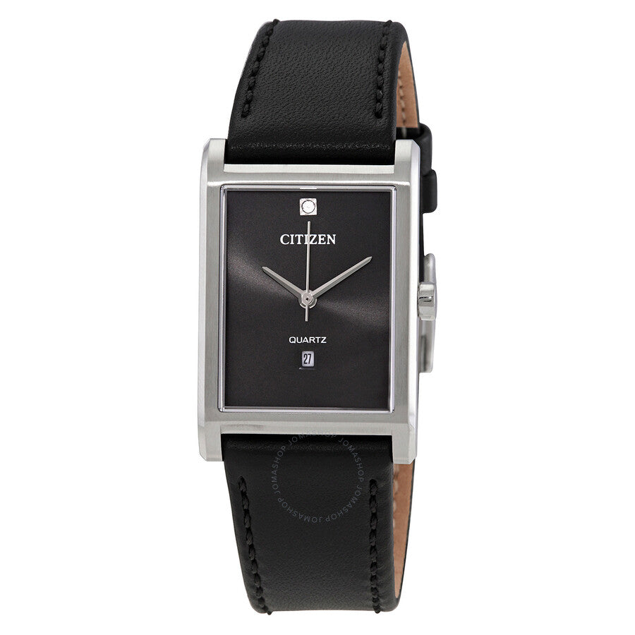 Citizen Quartz Black Dial Black Leather Men's Watch BH3001-14H - Dawson Watches