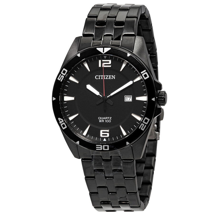 Citizen Quartz Black Dial Black-plated Men's Watch BI5055-51E - Dawson Watches