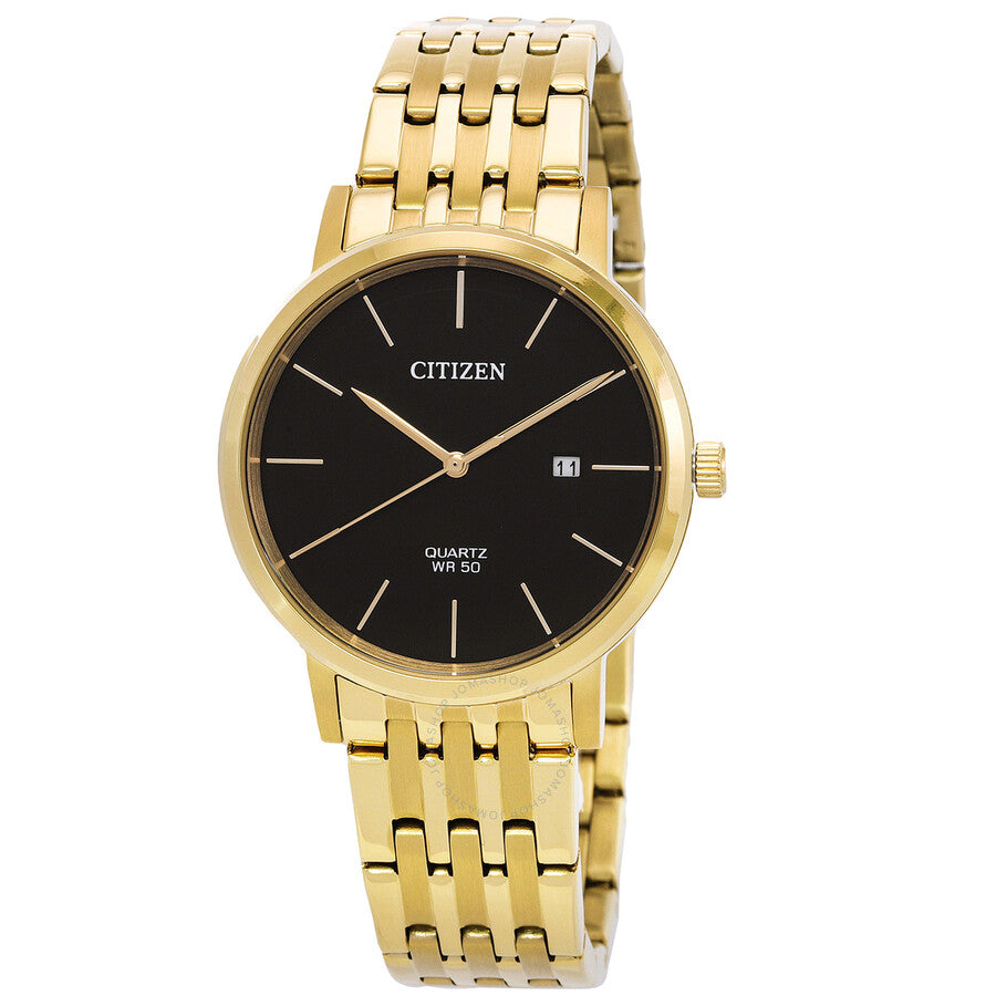 Citizen Quartz Black Dial Gold-tone Men's Watch BI5072-51E - Dawson Watches
