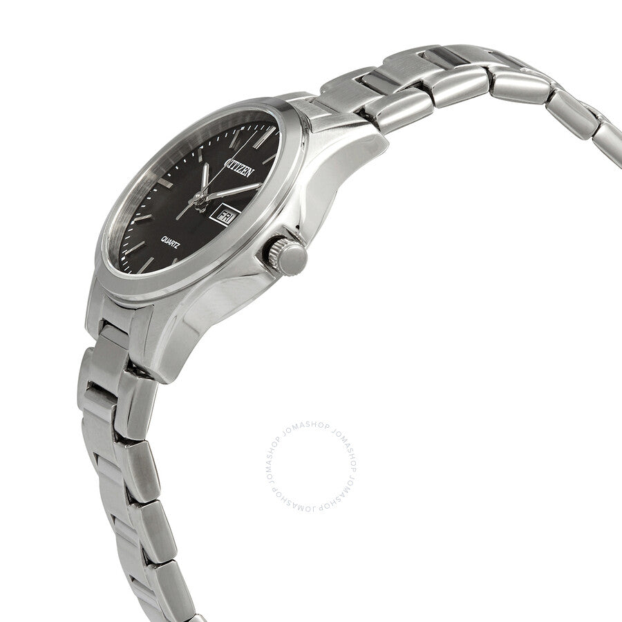 Citizen Quartz Black Dial Ladies Silver-tone Watch EQ0591-81E - Dawson Watches #2