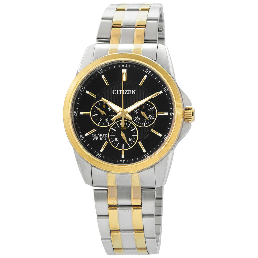 Citizen Quartz Black Dial Men's Two-tone Watch AG8348-56E - Dawson Watches