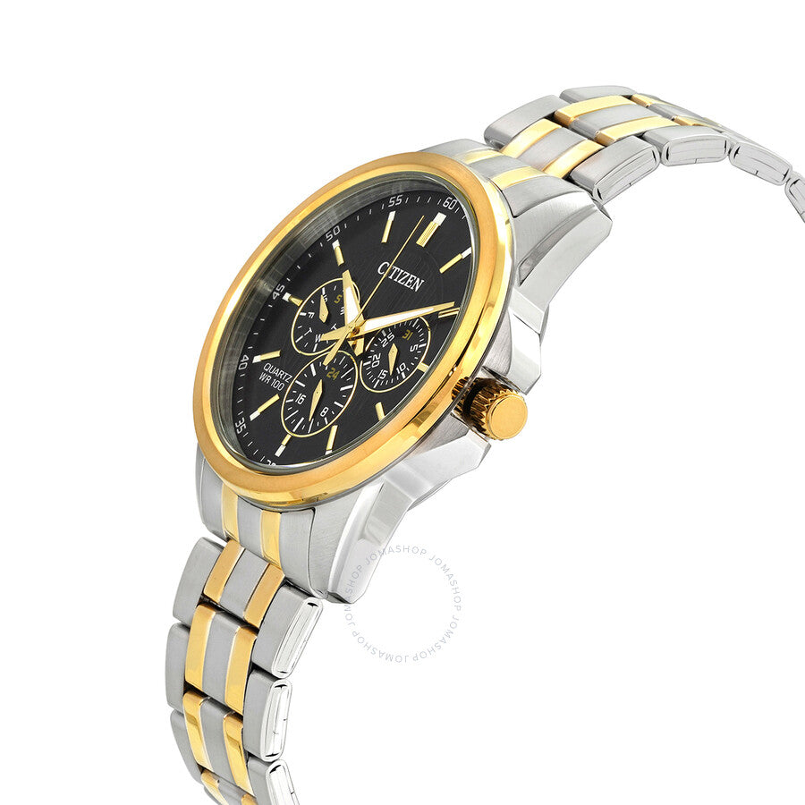 Citizen Quartz Black Dial Men's Two-tone Watch AG8348-56E - Dawson Watches #2