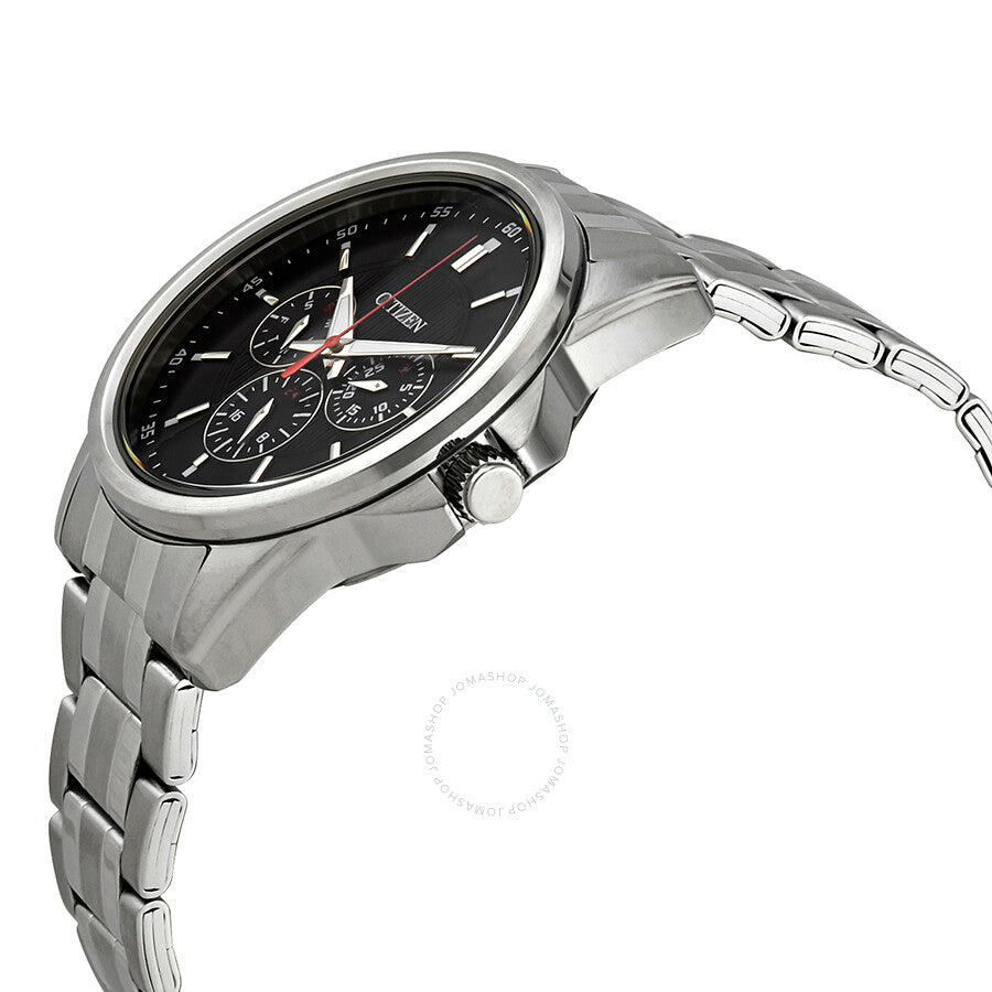 Citizen Quartz Black Dial Stainless Steel Men's Watch AG8340-58E - Dawson Watches #2
