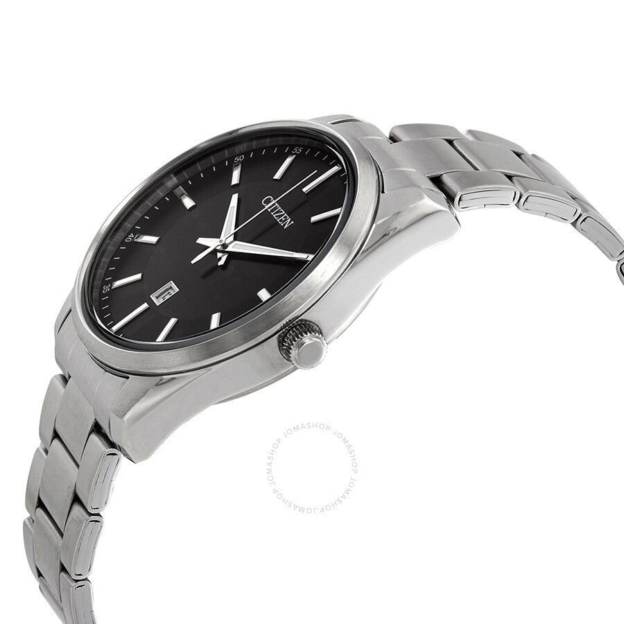 Citizen Quartz Black Dial Stainless Steel Men's Watch BI1030-53E - Dawson Watches #2