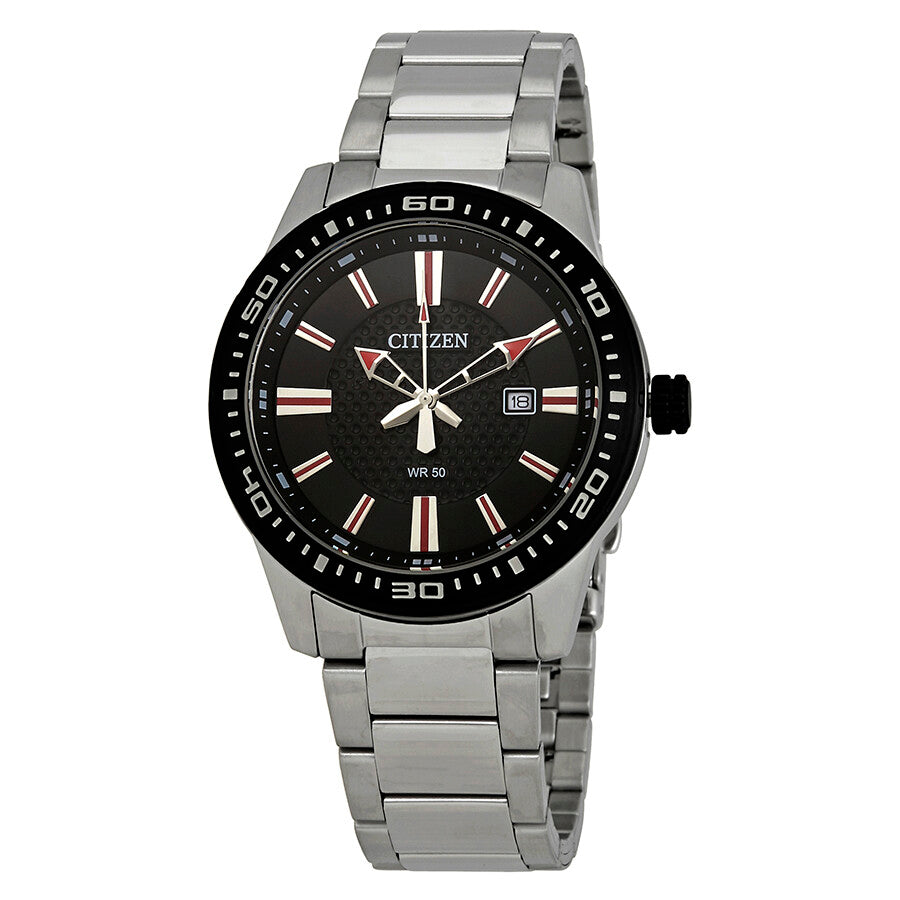 Citizen Quartz Black Dial Men's Watch BI1061-50E - Dawson Watches