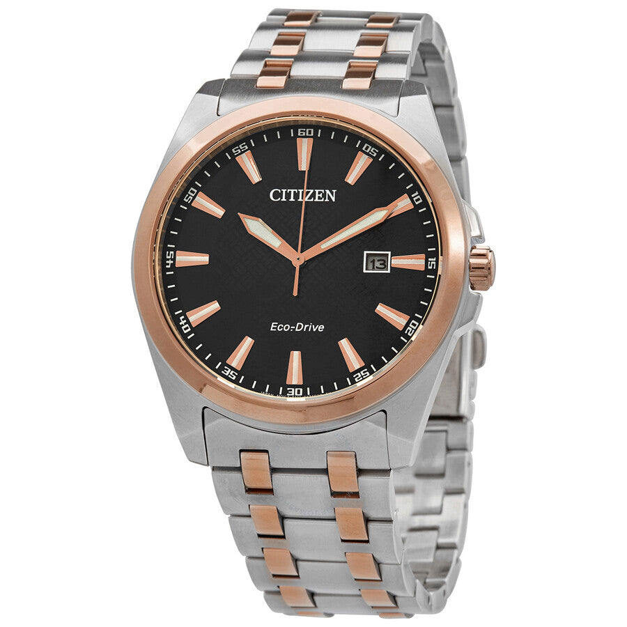Citizen Peyten Eco-Drive Black Dial Two-tone Men's Watch BM7536-53X - Dawson Watches