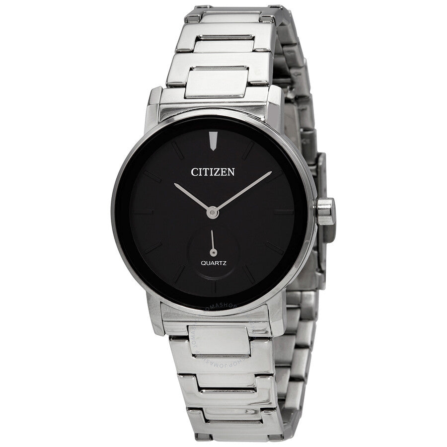 Citizen Quartz Black Dial Stainless Steel Ladies Watch EQ9060-53E - Dawson Watches