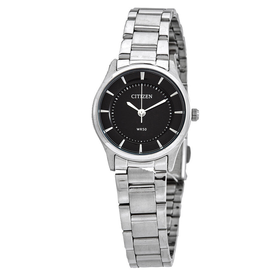 Citizen Quartz Black Dial Stainless Steel Ladies Watch ER0201-56E - Dawson Watches