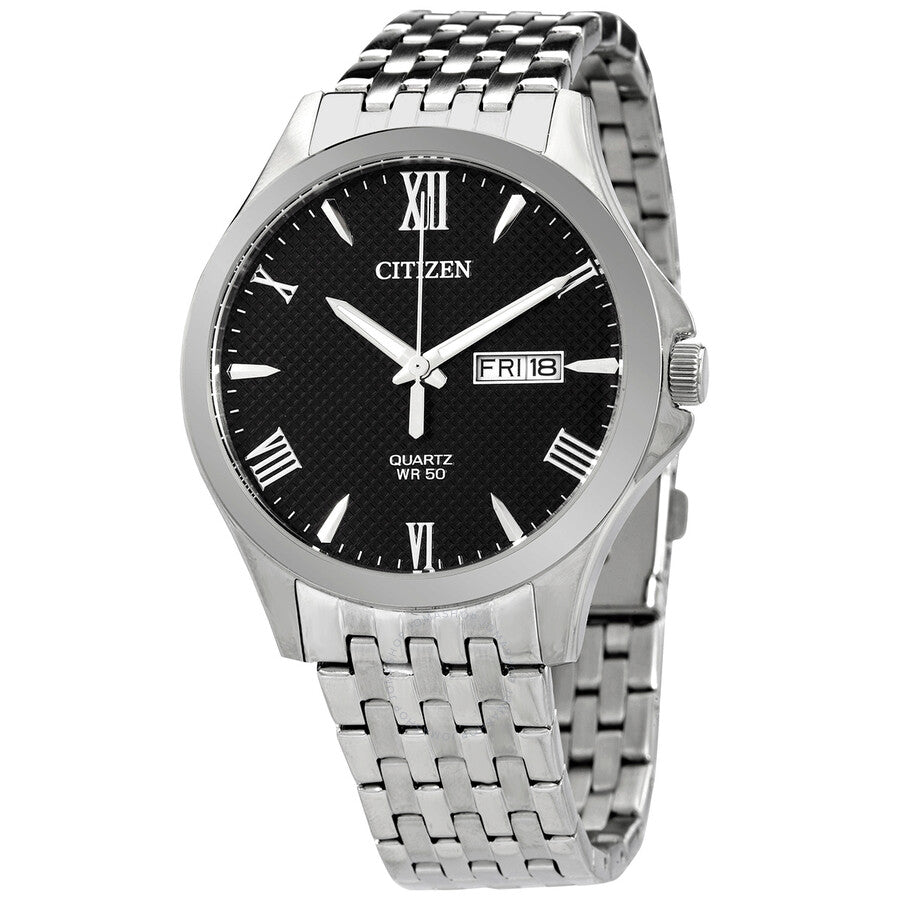Citizen Quartz Black Dial Stainless Steel Men's Watch BF2020-51E - Dawson Watches