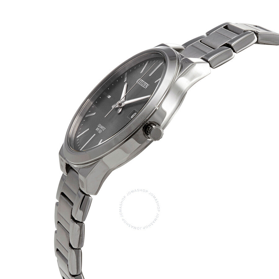 Citizen Quartz Black Dial Stainless Steel Men's Watch BI5060-51H - Dawson Watches #2