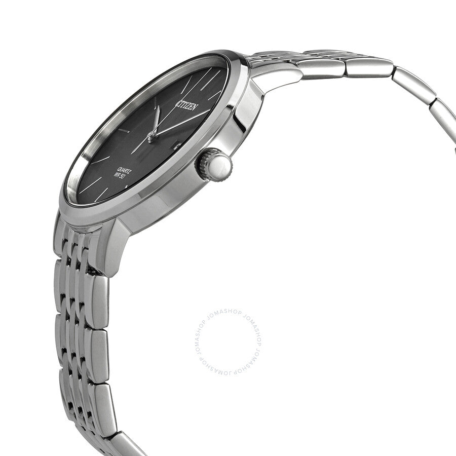 Citizen Quartz Black Dial Stainless Steel Men's Watch BI5070-57H - Dawson Watches #2
