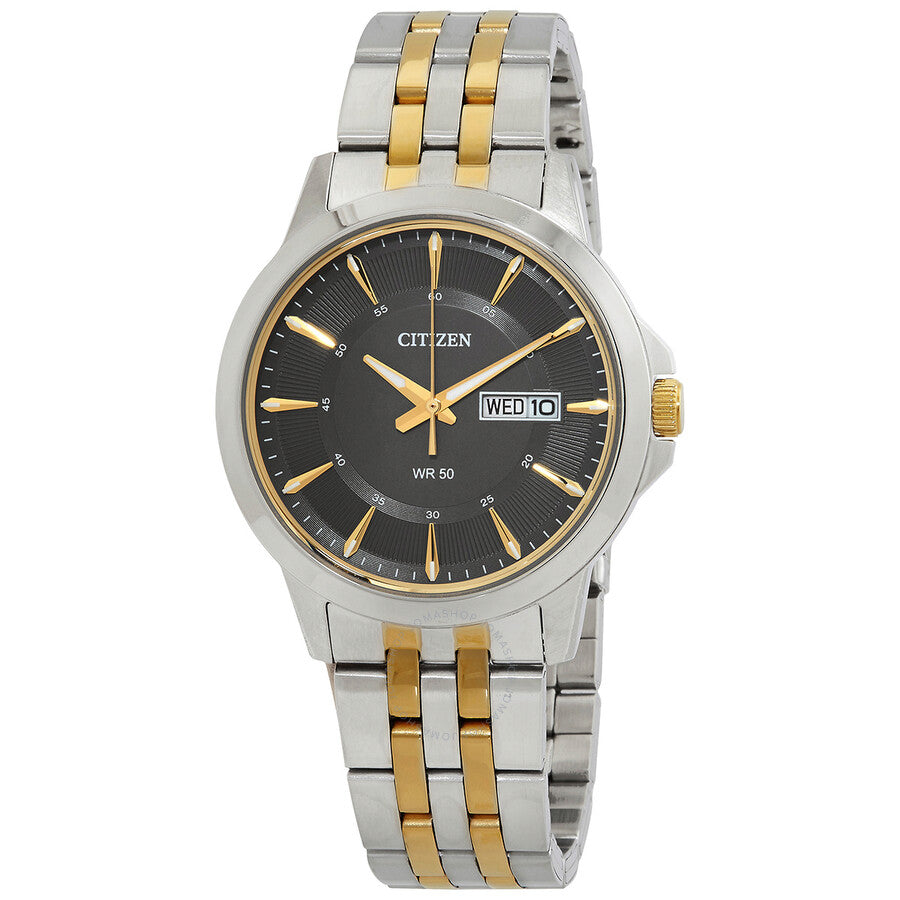 Citizen Quartz Black Dial Two-tone Men's Watch BF2018-52H - Dawson Watches