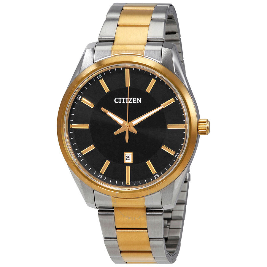 Citizen Quartz Black Dial Two-tone Men's Watch BI1034-52E - Dawson Watches