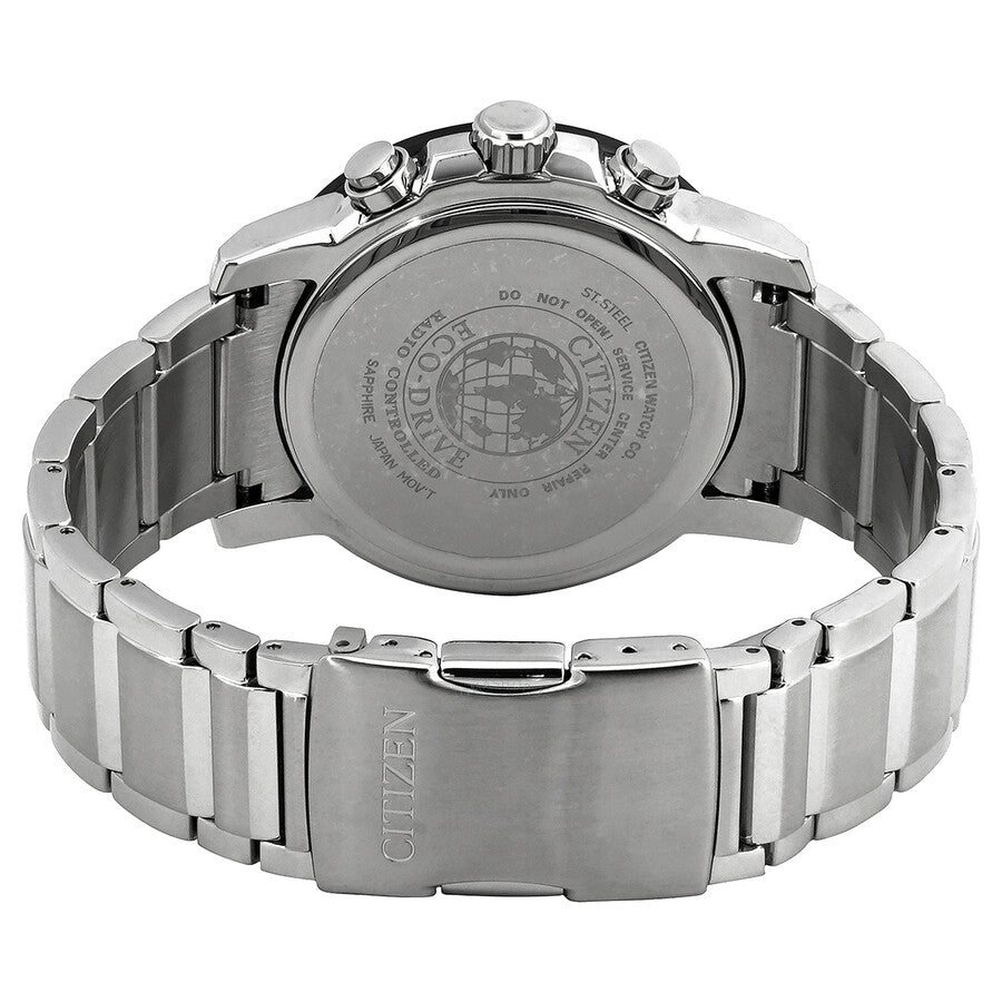 Citizen Perpetual Alarm World Time Chronograph GMT Black Dial Watch AT8124-83E - Dawson Watches #3