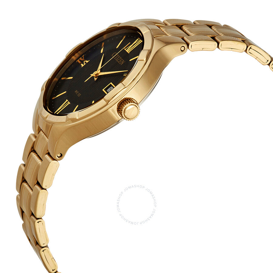 Citizen Quartz Black Dial Yellow Gold-tone Men's Watch BI5022-50E - Dawson Watches #2